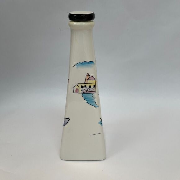 Oneida Fiest Italia Oil Container Cruet Rome Village River with Cap 9" Tall - Picture 3 of 14